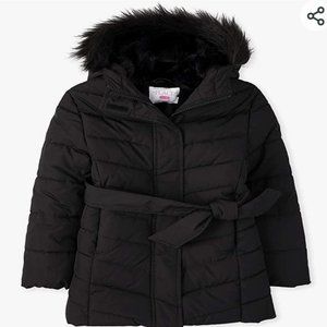 Girls Long Puffer Coat